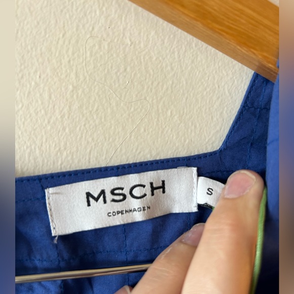 MSCH NWT blue shirt dress - Picture 2 of 4